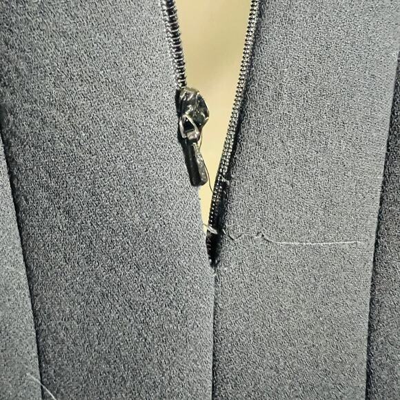 Dice Kayek Structured Scuba Dress Sleeveless Piped Knee Black Couture DIY - S - Picture 10 of 15